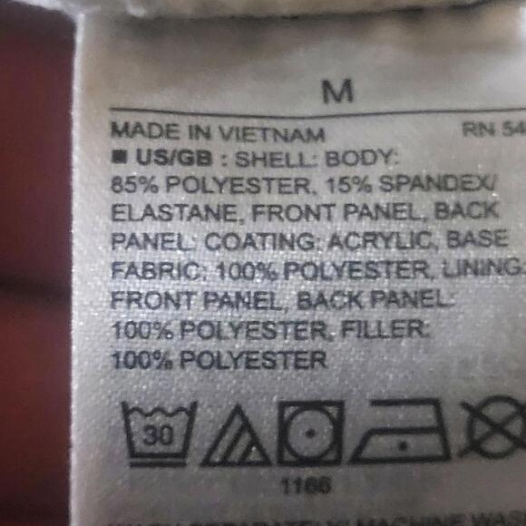 Gap Fit Hooded Women's White Jacket Performance Walking Running - Size M - Picture 8 of 9